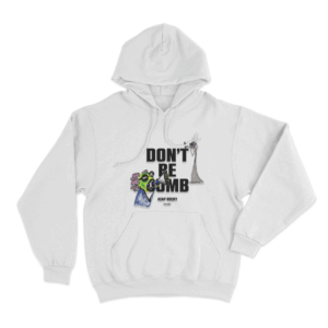 Dont Be Dumb Megaphone Art Unisex Hoodie White